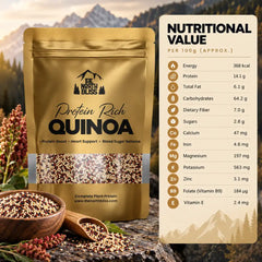 The North Bliss Pure Quinoa 230g nutritional value and nutrition information