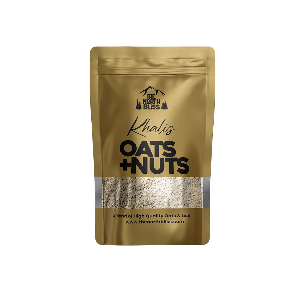 The North Bliss Khalis Oats and Nuts 500g pouch