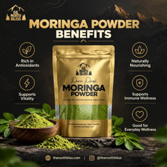 Pure Moringa Powder benefits - plant-based moringa leaf powder from Northern Pakistan