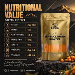 Sea Buckthorn Powder nutritional value by The North Bliss